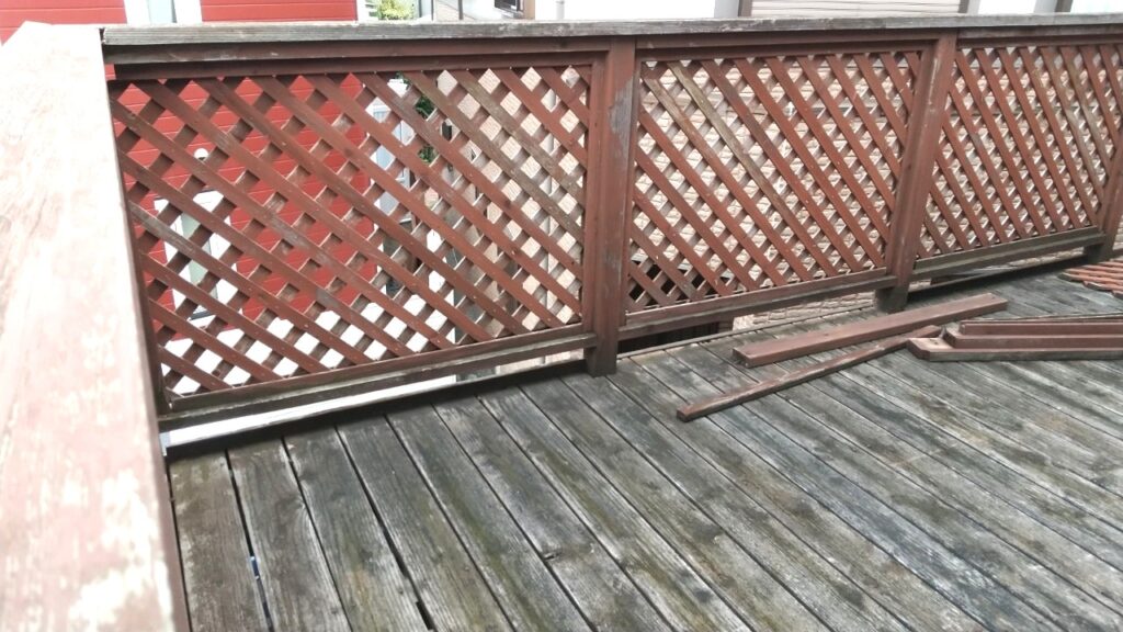 茅ヶ崎市 堀井様邸ウッドデッキビフォー画像
