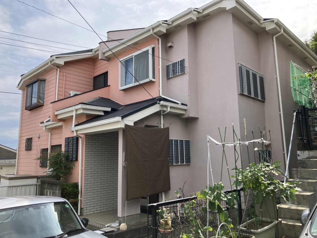 座間市屋根外壁塗装工事画像