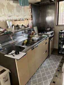 座間市キッチン改修工事ビフォー画像