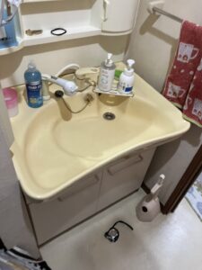 座間市システムバス＆洗面化粧台交換リフォームビフォー画像