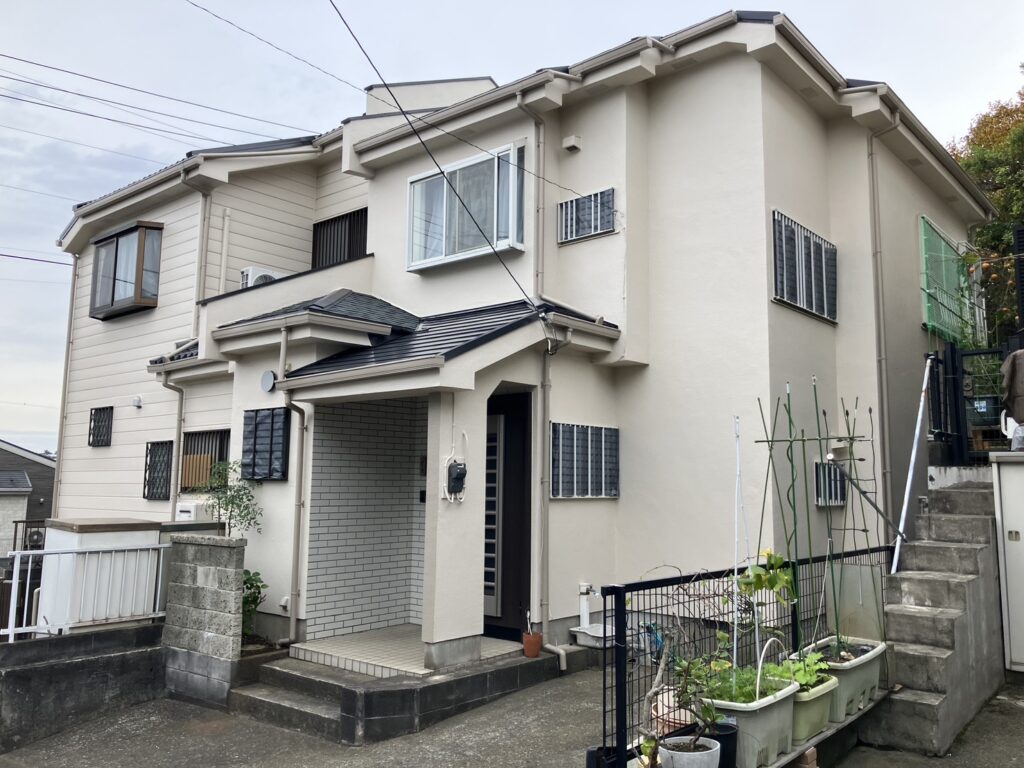 座間市屋根外壁塗装工事アフター画像