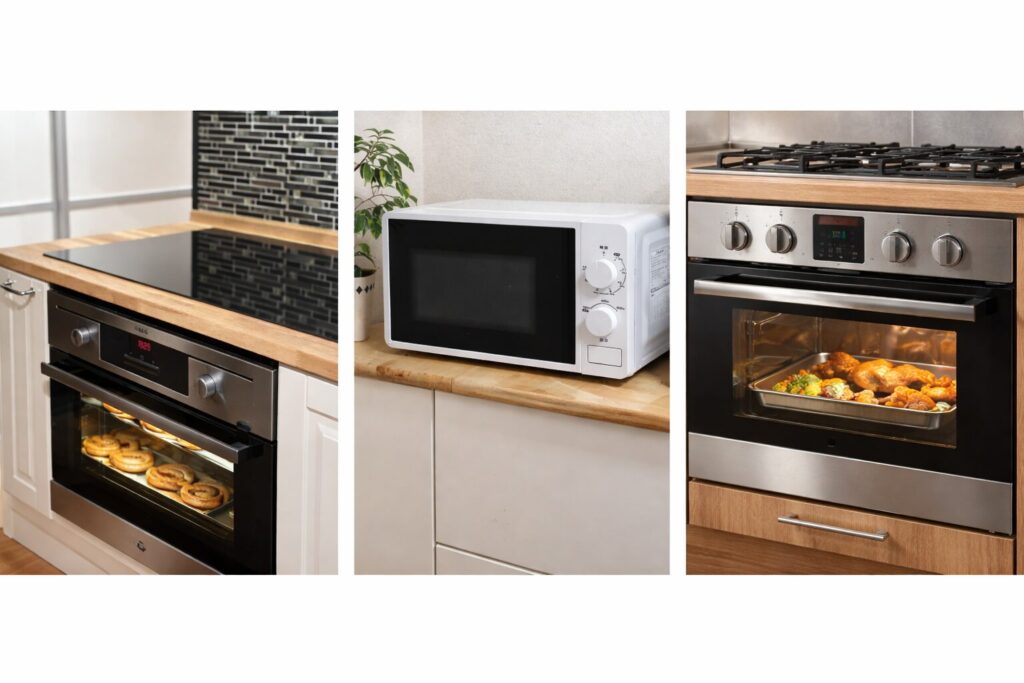 キッチンの組み込みオーブン画像