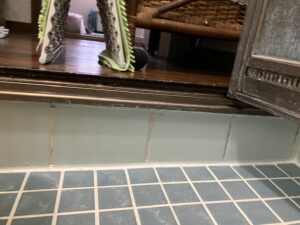 綾瀬市O様邸浴室リフォーム浴室入口ビフォー画像