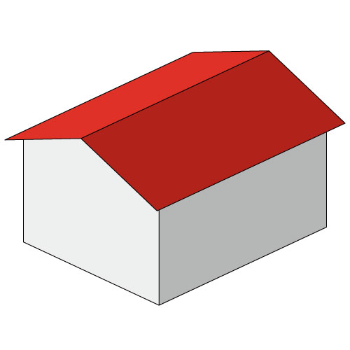 切妻屋根イラスト画
